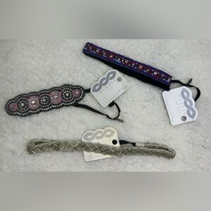 NWT Banded Luxe Headbands Set of 3